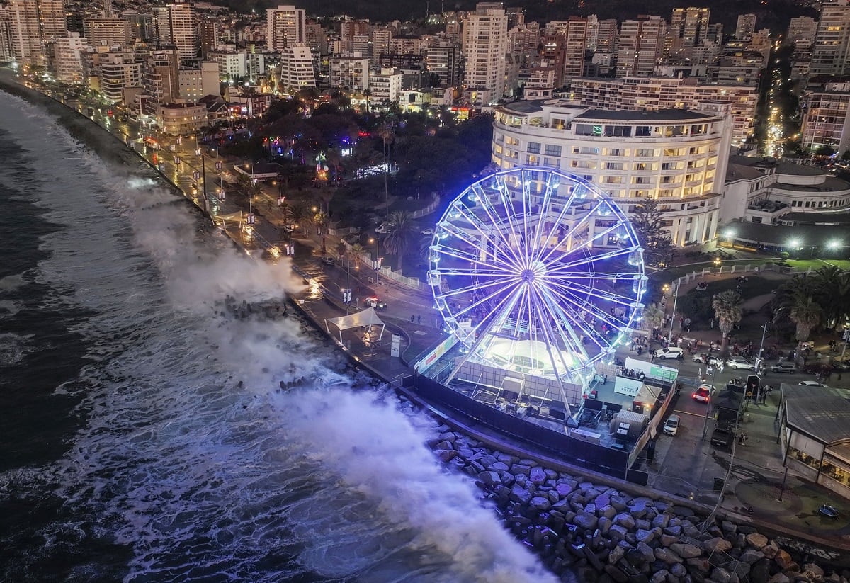 Marejadas en avenida Perú de Viña del Mar (Chile) / Gentileza