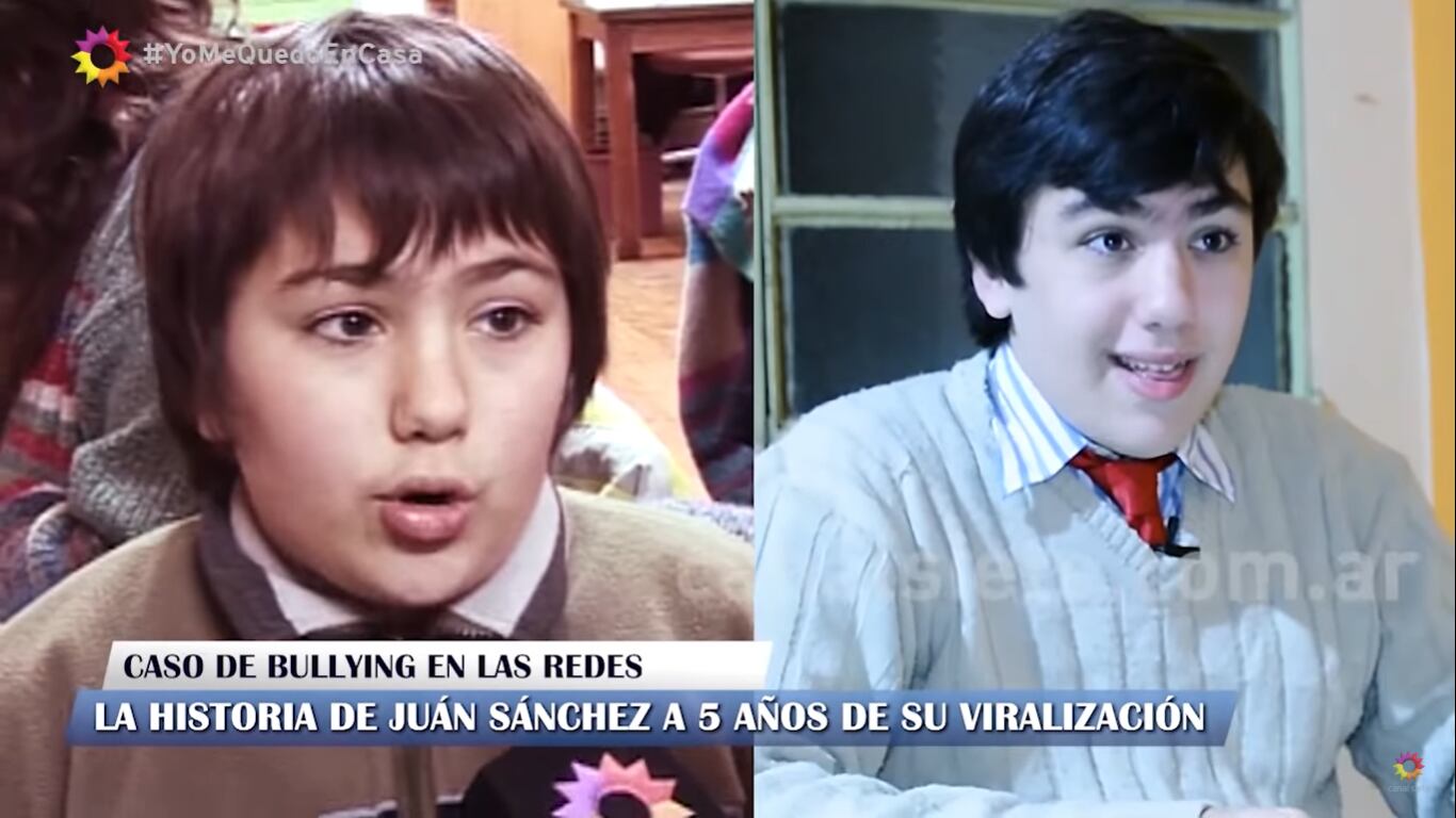 El cambio de Juan. A los 12 años y a punto de cumplir 18.