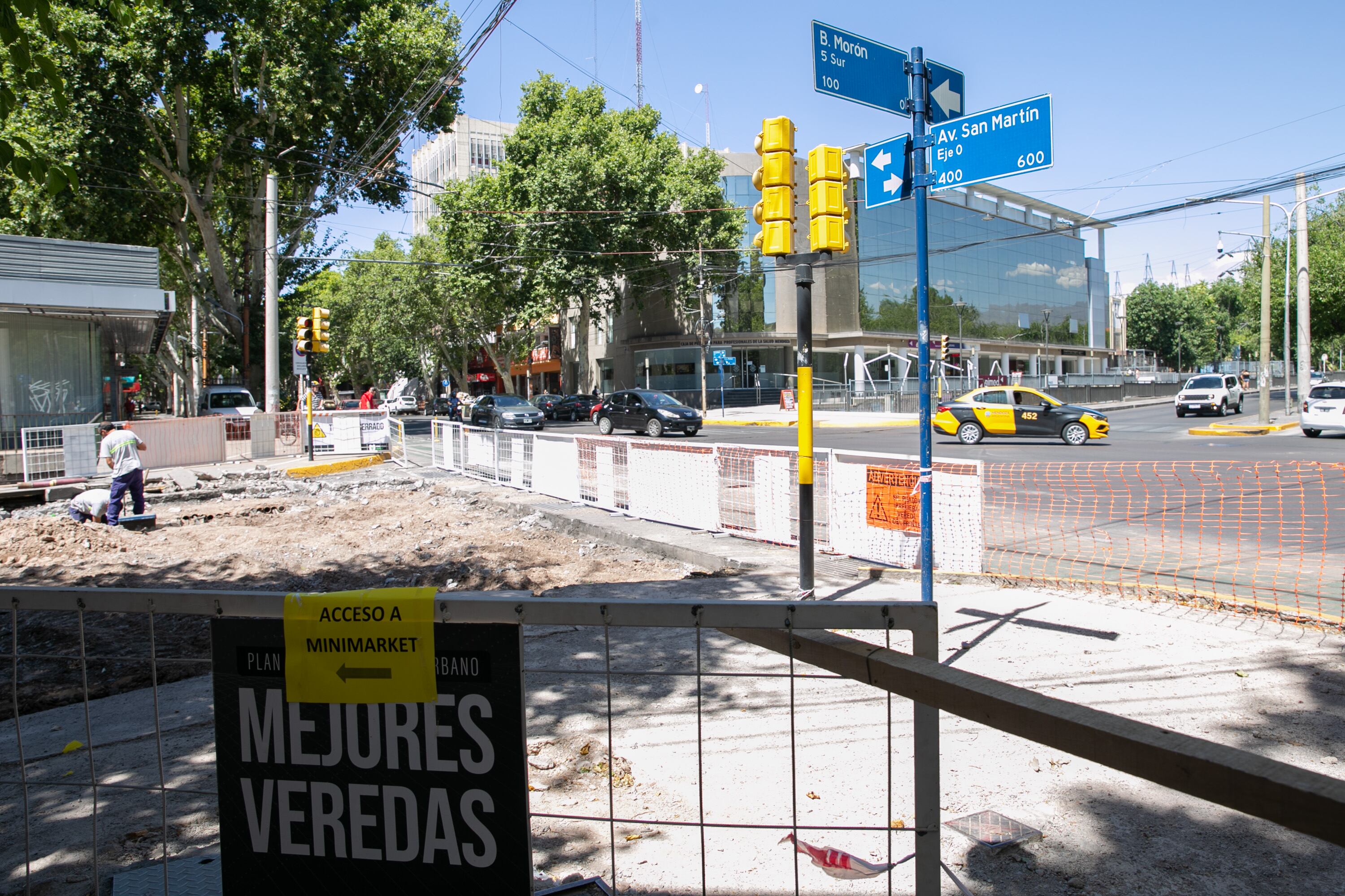 Iniciaron las obras en calle Morón de Ciudad de Mendoza. Foto: Prensa Ciudad de Mendoza