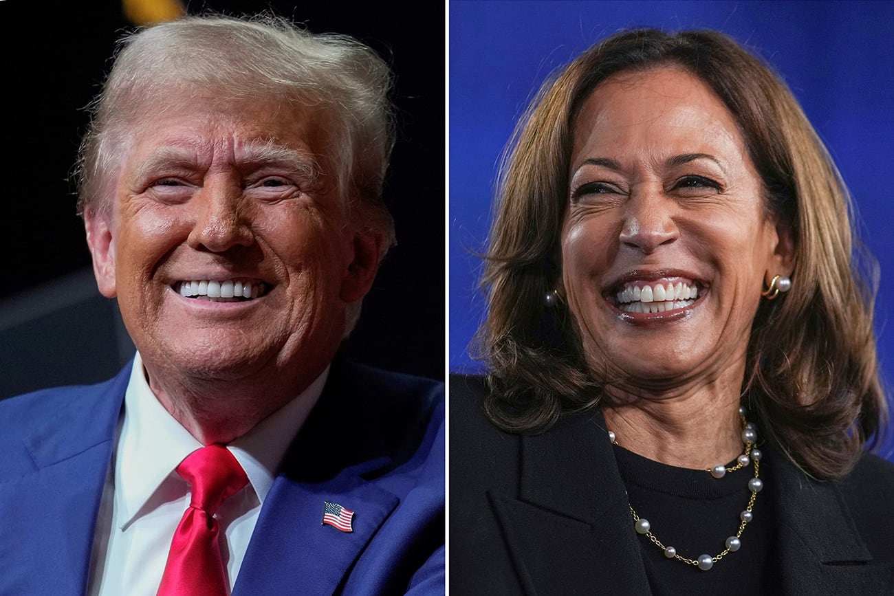 Donald Trump y Kamala Harris - Elecciones en Estados Unidos: quién gana y a qué hora se conocen los resultados