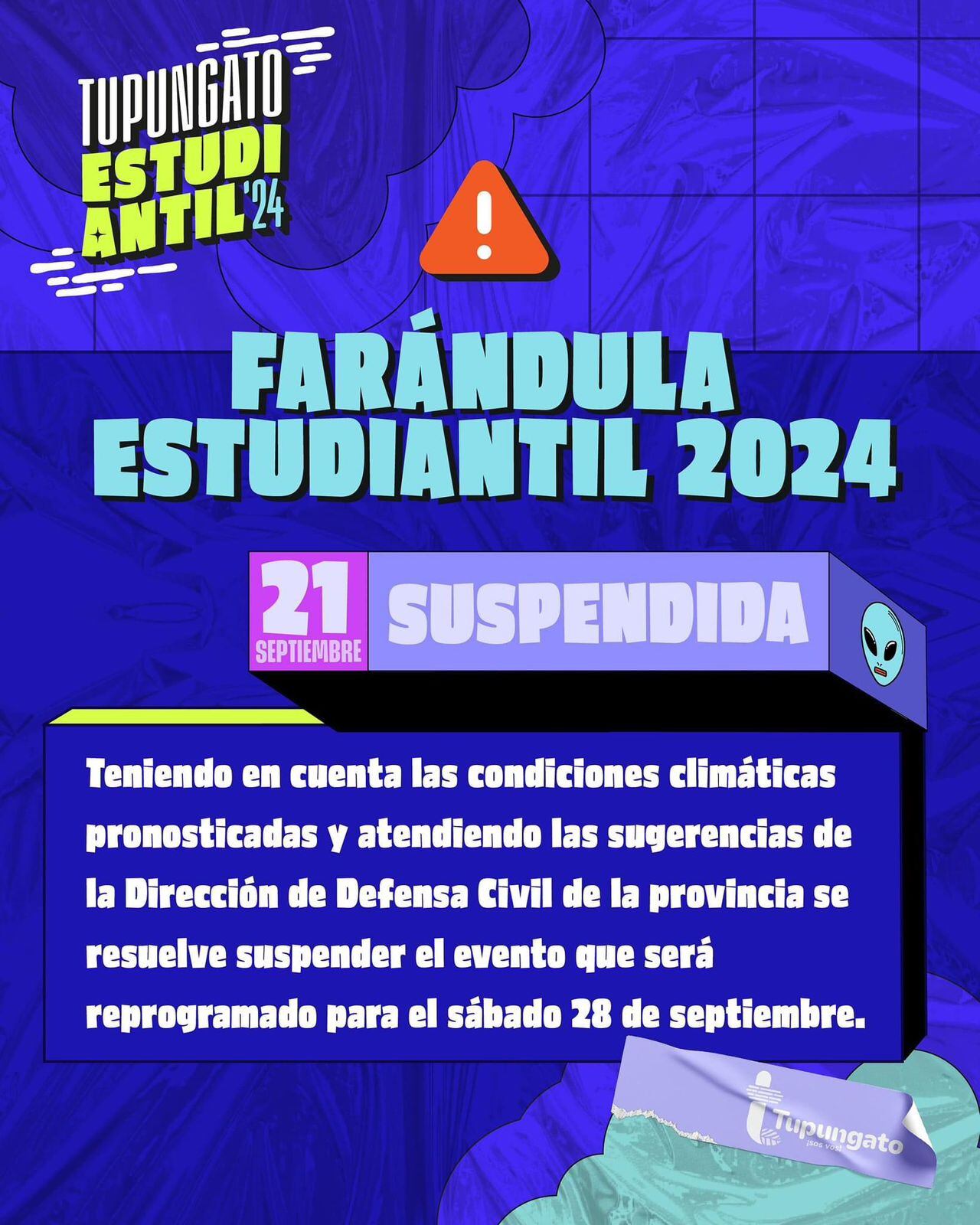 Primavera 2024: Más de 2.200 policías, controles y dos municipios que reprogramaron festejos por el Zonda. Foto: Municipalidad de Tupungato