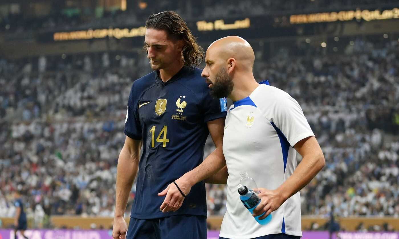 Adrien Rabiot salió reempleazado por Fofana debido a una conmoción cerebral