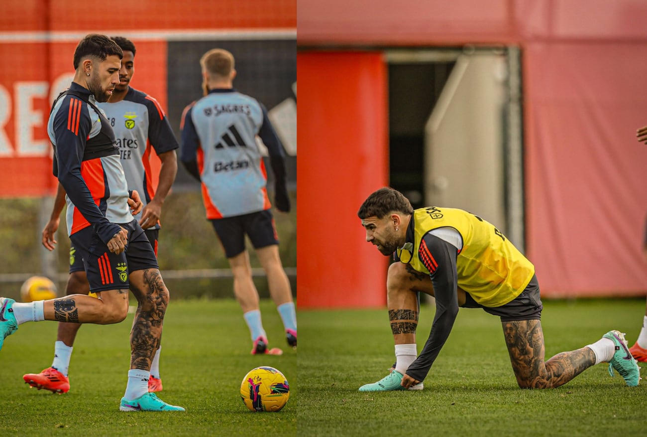 El defensor de la Selección Argentina se enfoca en su club, y descartó llegar a River en enero. /Foto: Benfica