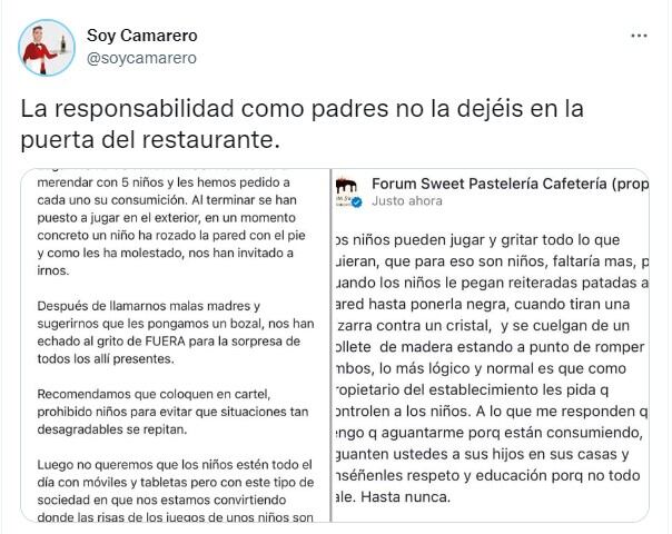 El perfil de Twitter @soycamarero, es una cuenta dedicada compartir contenido relacionado con el sector de la hostelería.