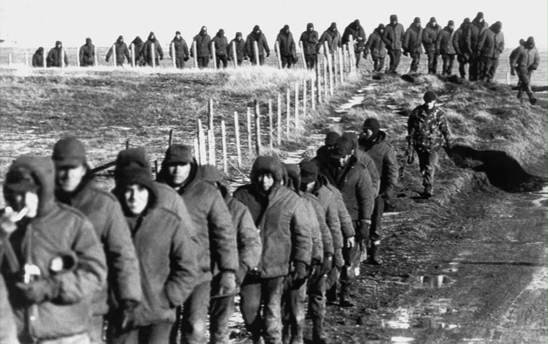 Soldados argentinos en la guerra de Malvinas 