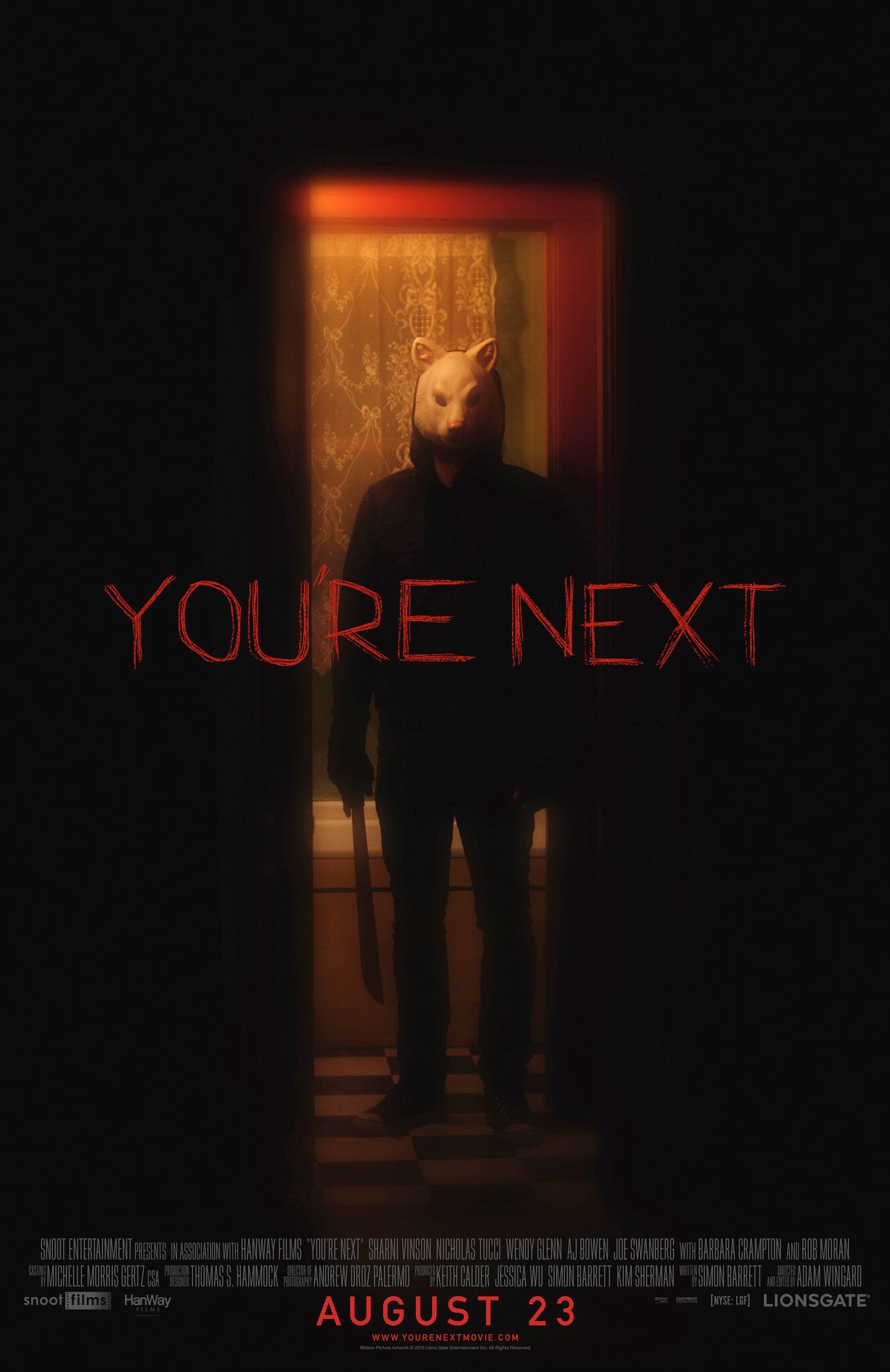 Películas slasher: You're next.