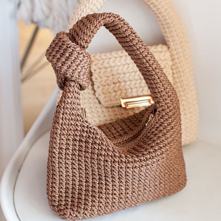 Carteras de crochet.