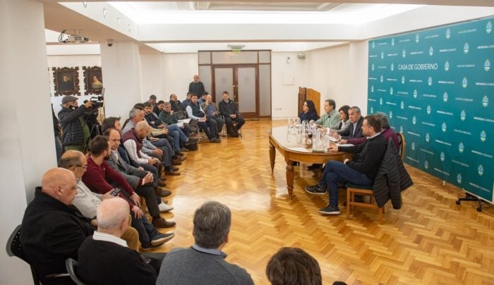 Autoridades provinciales se reunieron con representantes de las cámaras de la provincia. - Gentileza / Prensa Gobierno de Mendoza