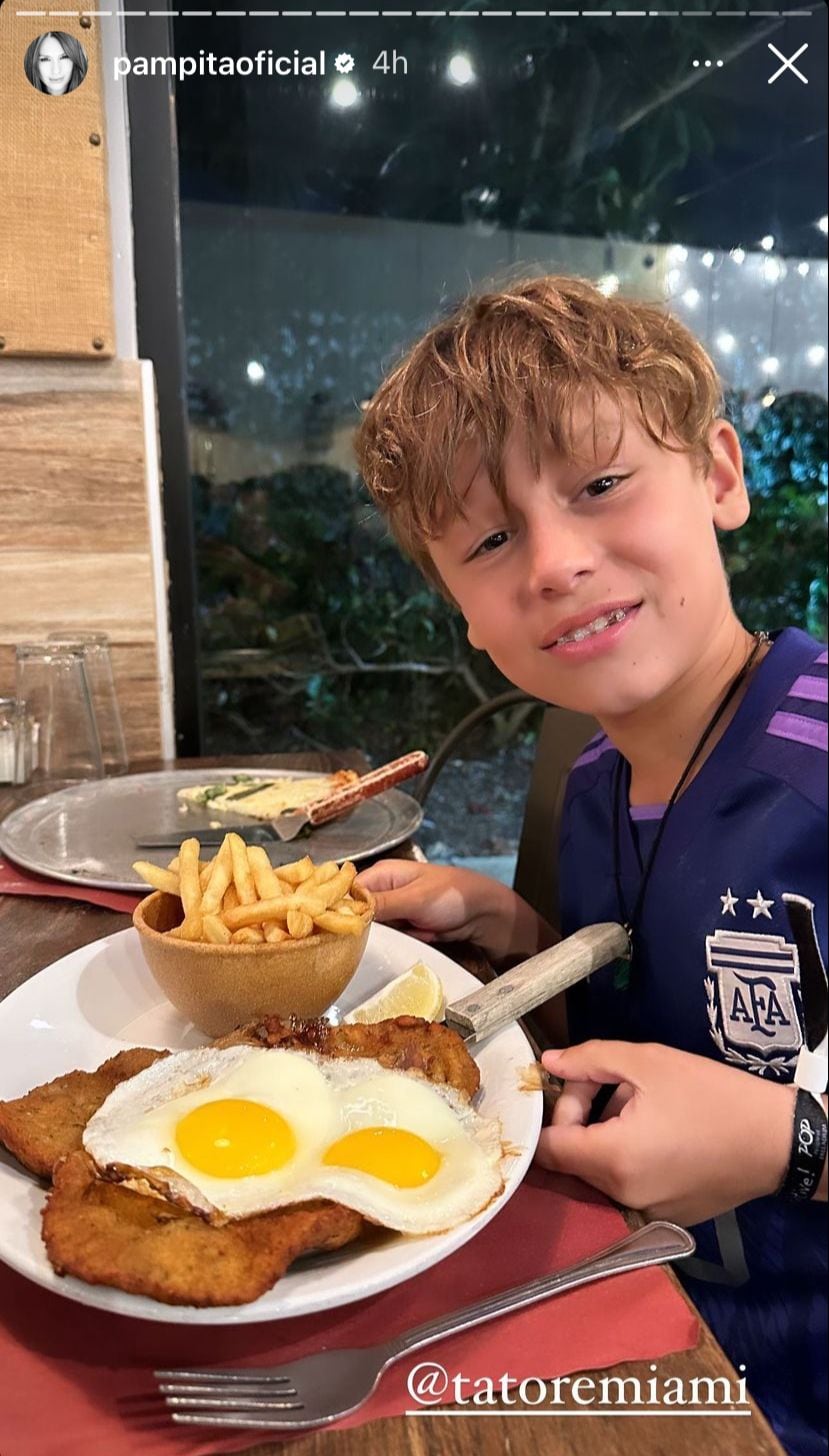 Beltrán, el tercer hijo de Pampita y Benjamín Vicuña. Gentileza Instagram.