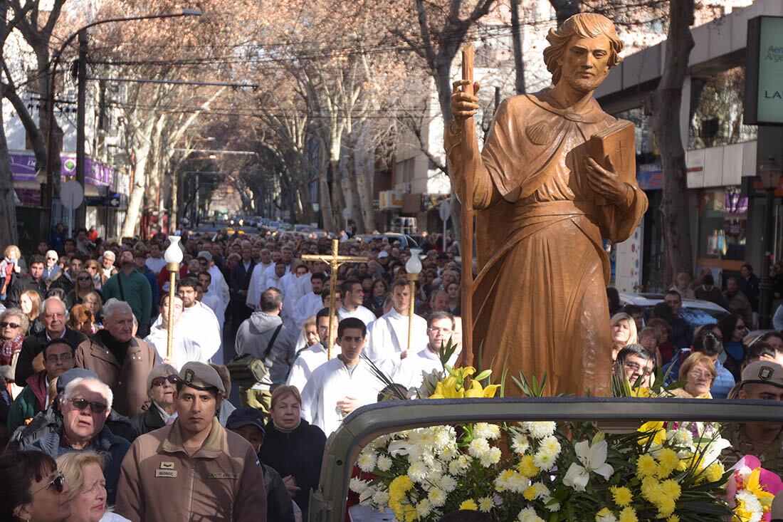 Las actividades en honor al Patrono Santiago y la historia del apóstol “de los temblores”. Foto: Marcelo Rolland / Los Andes.