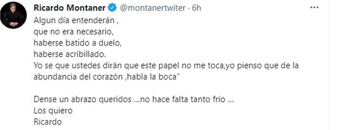 El escrito de Montaner para cerrar su opinión