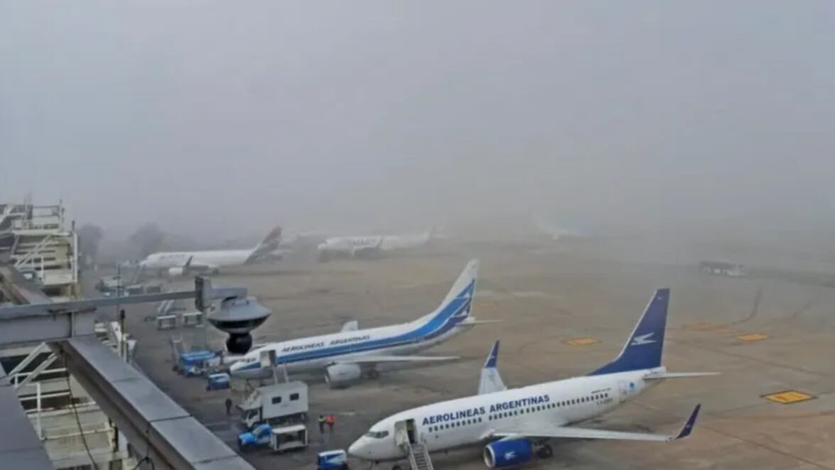 Se normalizaron los vuelos en el Aeropuerto Internacional de Ezeiza. Foto: C5N