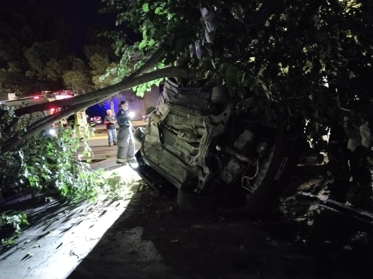 Accidente en San Martin Sur y Humahuaca (frente a Palmares). Prensa Ministerio de Seguridad