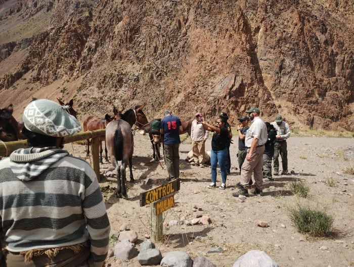 Operativo por maltrato animal en Parque Aconcagua. Gentileza prensa Gobierno de Mendoza.