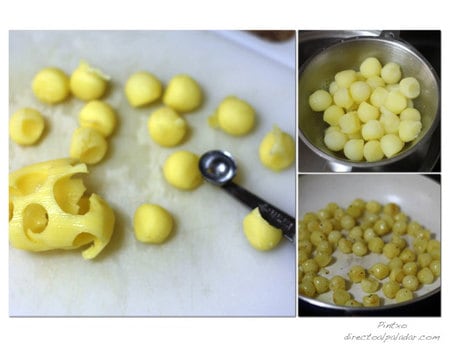 Cómo hacer papas noisettes con textura ideal