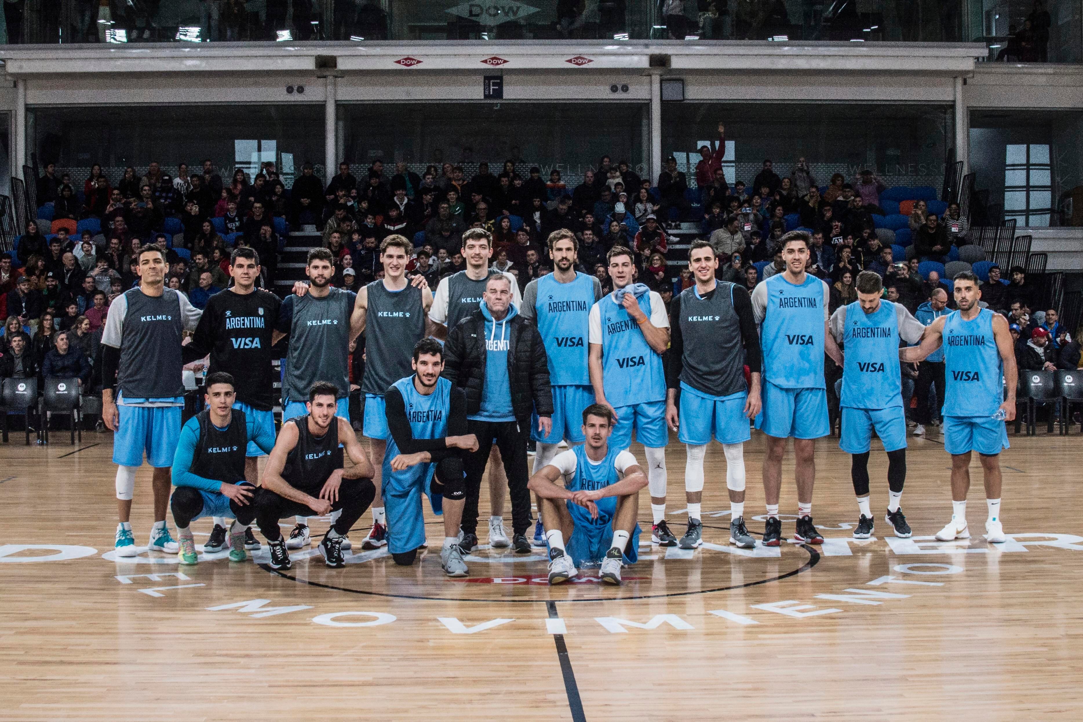 La Selección Argentina entrenó en Bahía Blanca en el Centro de Alto Rendimiento de Pepe Sánchez. / Gentileza.