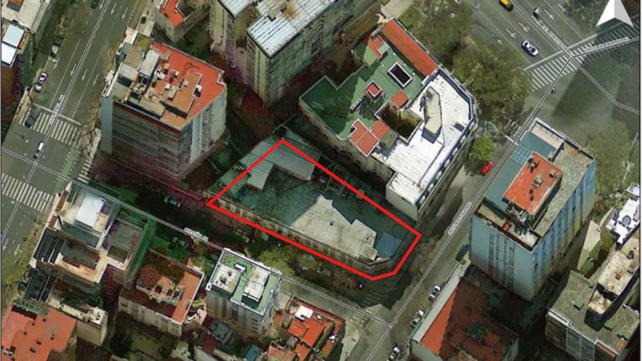 El edificio del INTA, en la Av. Cerviño N° 3101/67, CABA. Gentileza Infobae