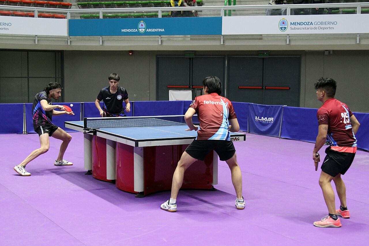 Campeonato Argentino de Tenis de Mesa, que se está disputando en el estadio Aconcagua Arena.