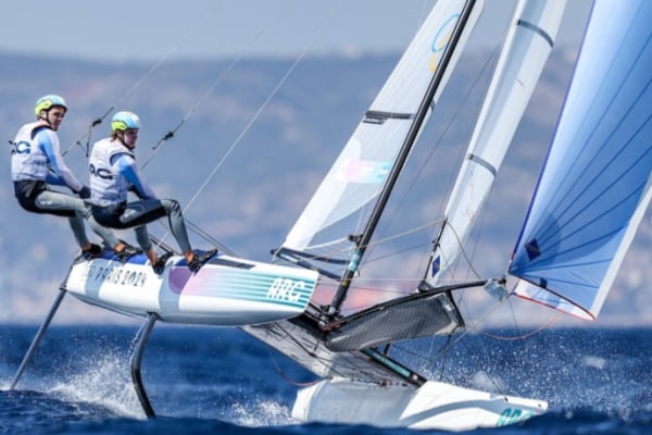 Bosco-Majdalani terminaron segundos en la primera y segunda regata y quintos en la tercera en su jornada de presentación (Foto: Prensa COA).