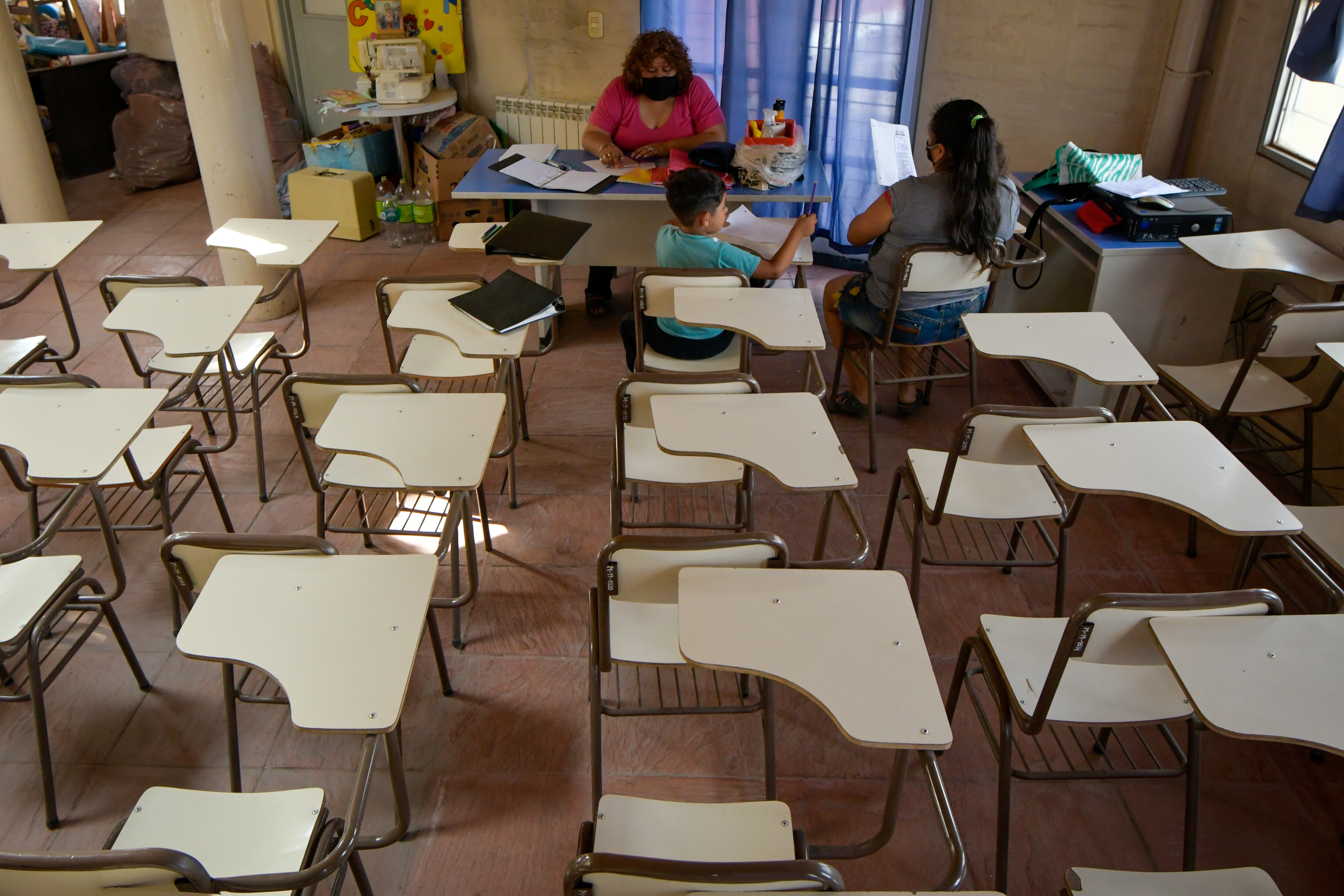 Las madres, pueden aprender a leer y escribir. Es mi chance ahora, nos dice Juana de 24 años- Foto: Orlando Pelichotti.