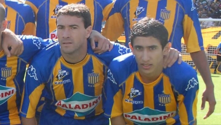 Kily González con Di María