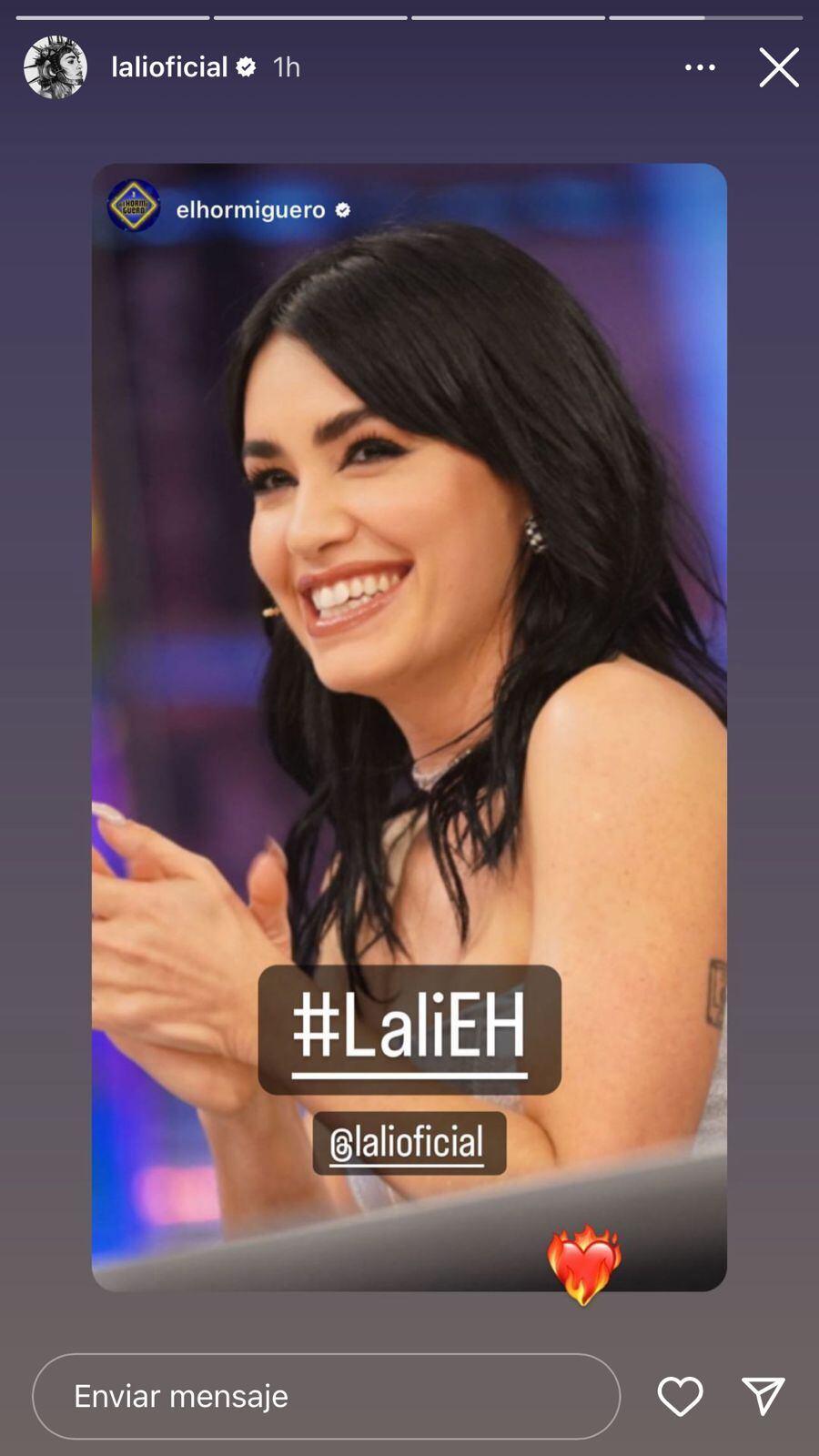 Lali Espósito preparó un viajero de fernet en la tv española.