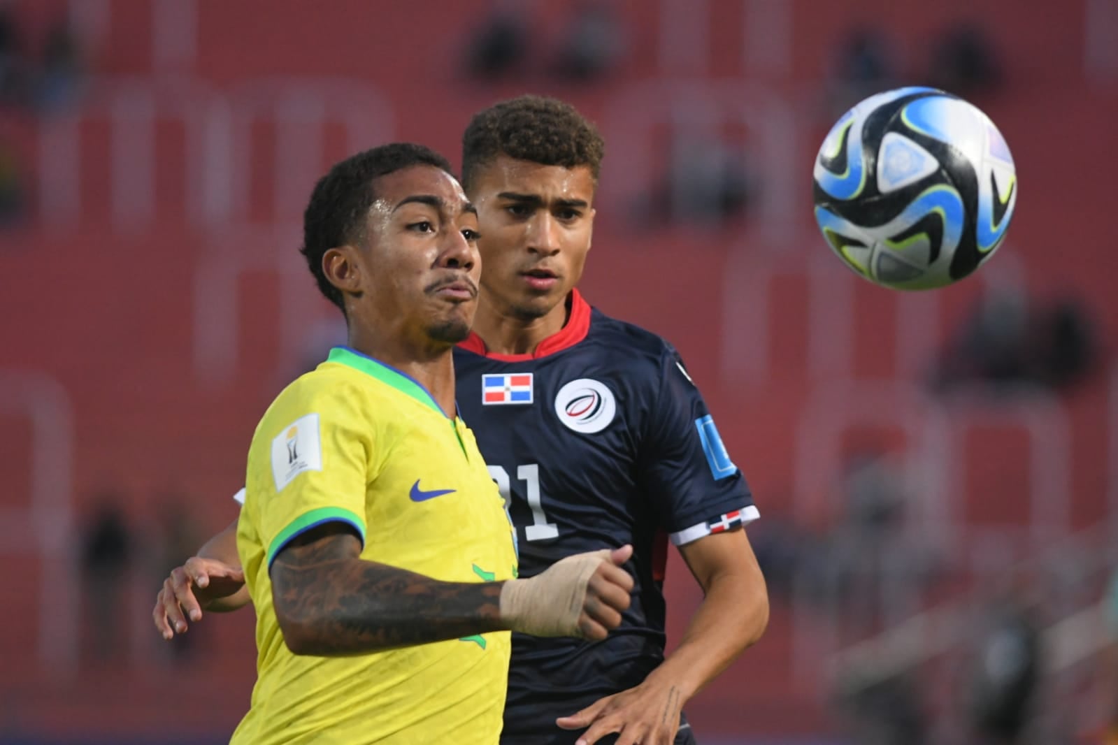 En el cierre de la quinta jornada, Brasil aplastó 6-0 a República Dominicana. / José Gutiérrez (Los Andes).