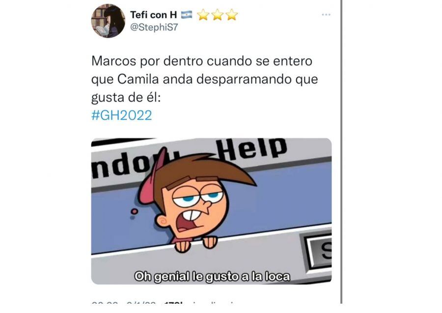 Los memes de Camila y Marcos