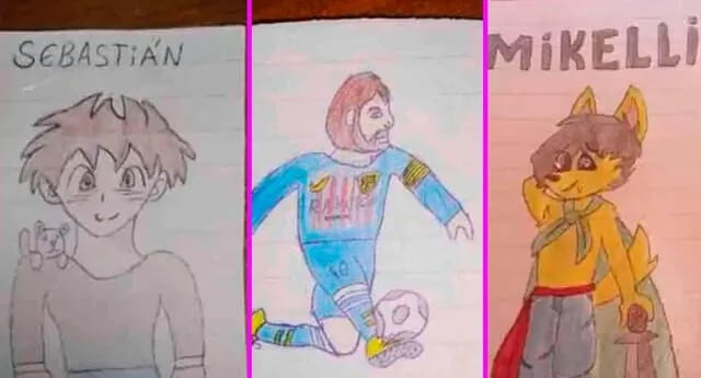 Los dibujos de Sebastián son furor en Chos Malal.