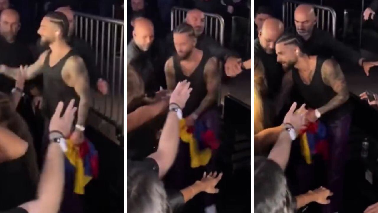 Maluma fue acosado por una fan y esta fue su reacción