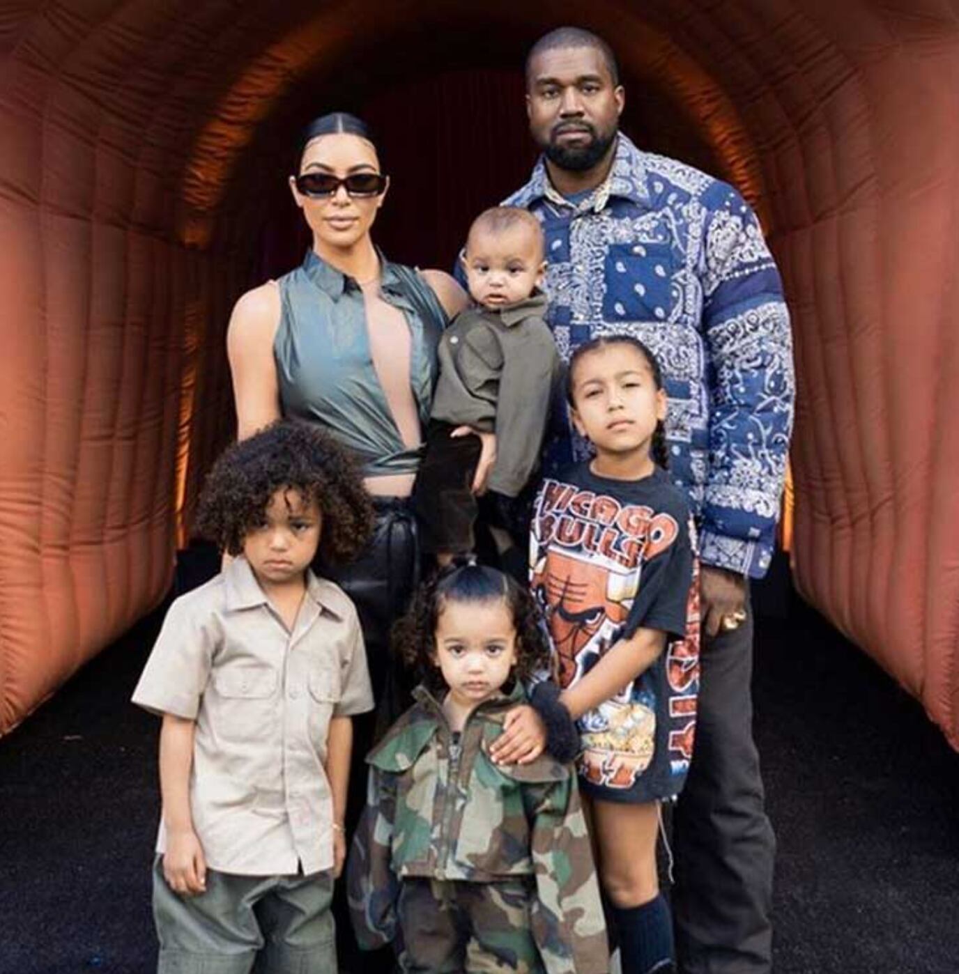 La familia completa en una de las celebraciones familiares.