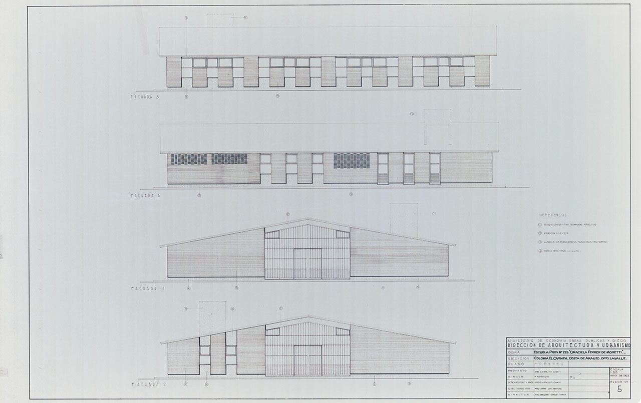 Detalle del proyecto de la escuela Graciela Ferrer de Moretti.