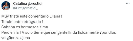 Catalina Gorostidi arremetió contra Eliana Guercio