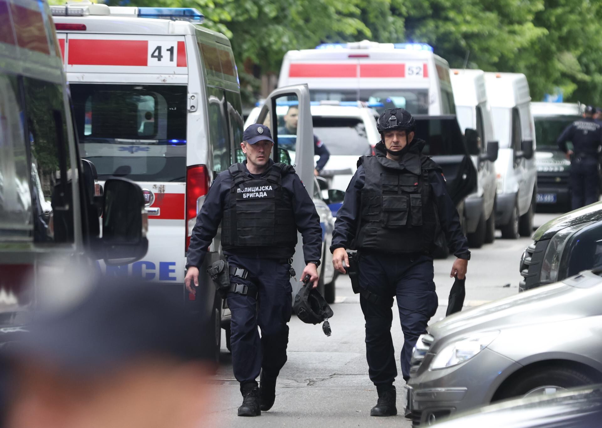 Tiroteo en Belgrado. / Foto: EFE/EPA/ANDREJ CUKIC
