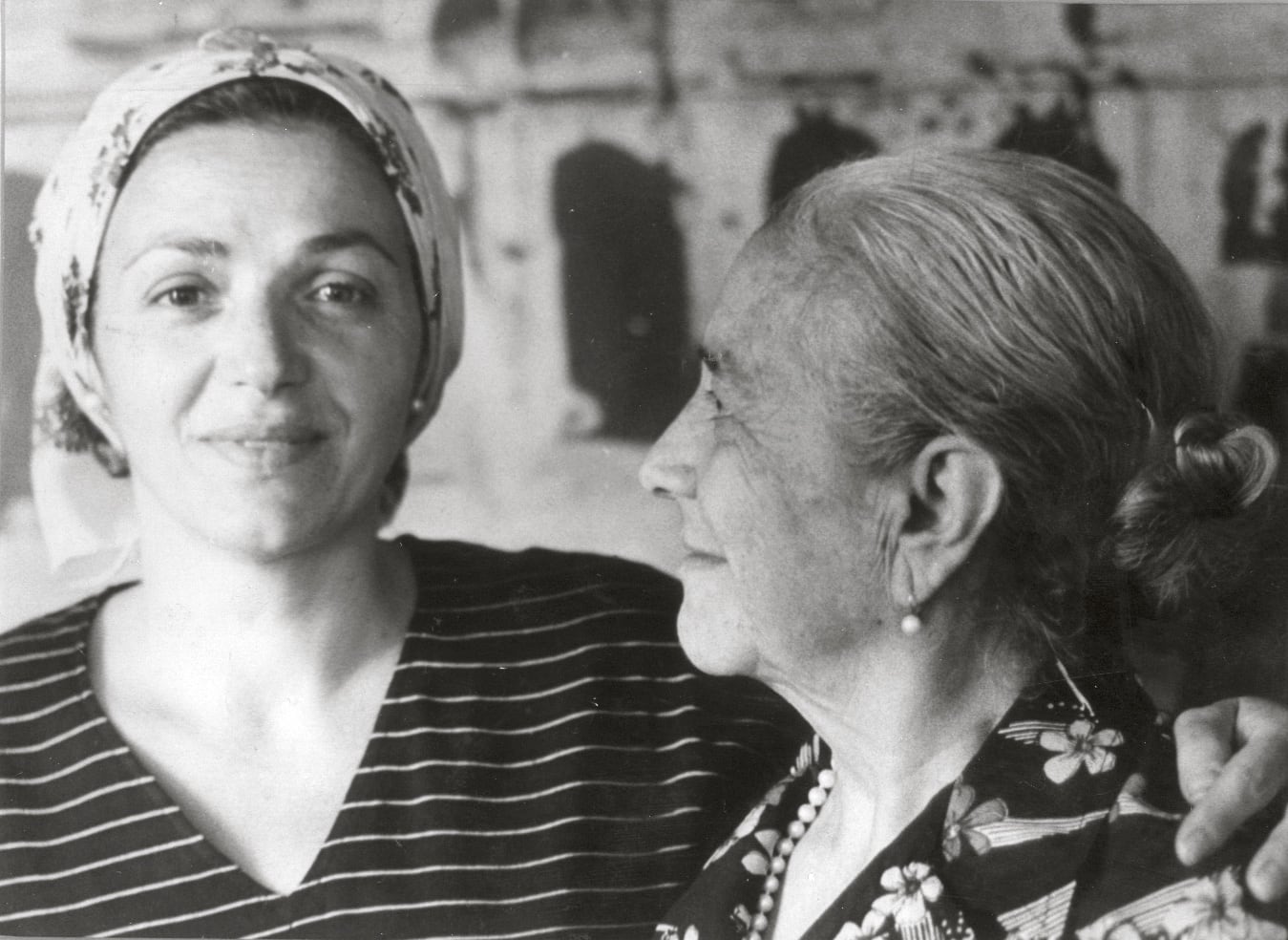 Teresa Barbera junto a su mamá, Fernanada