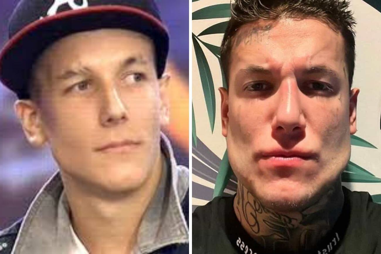 El antes y el después de Alex Caniggia.