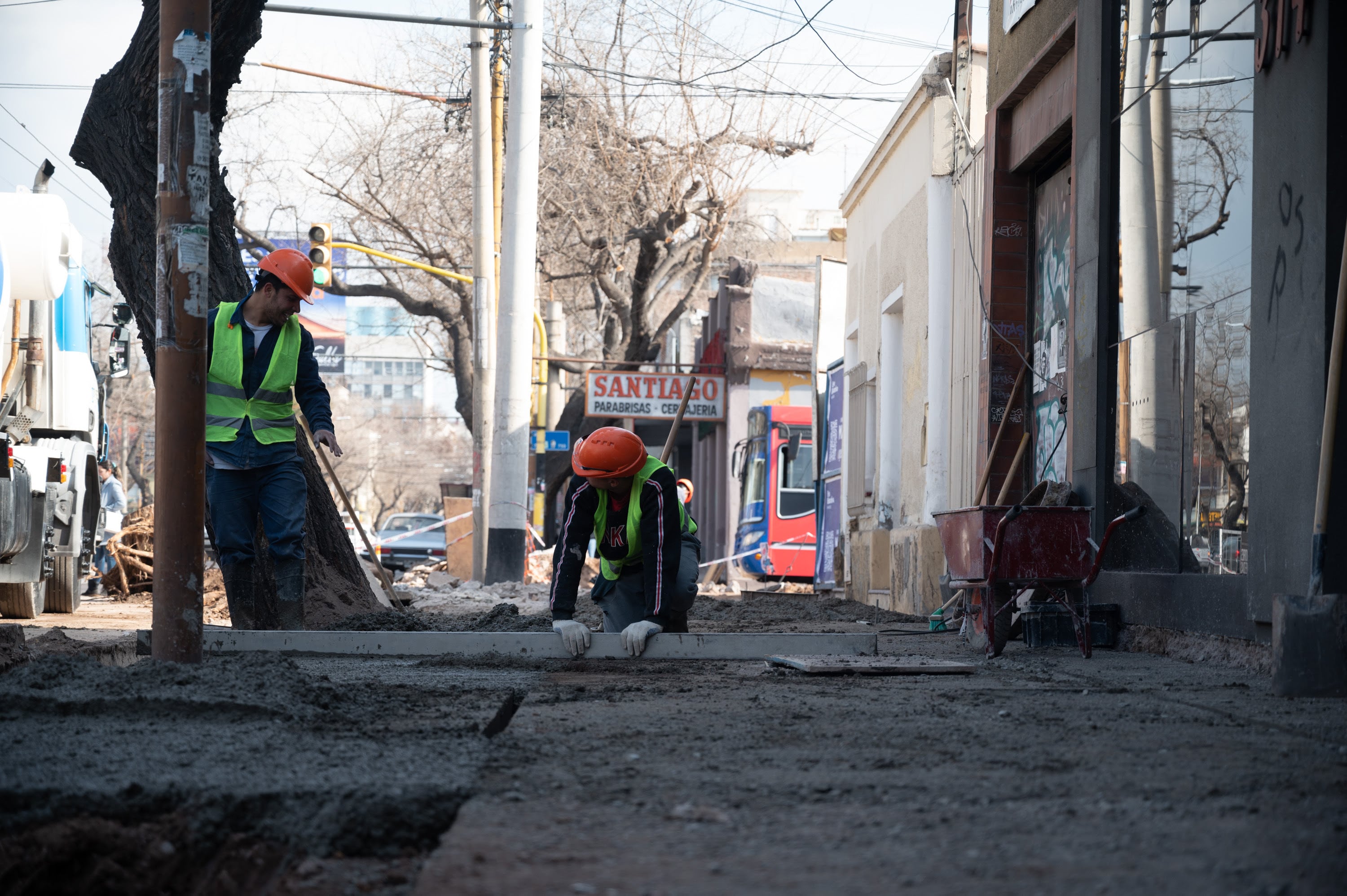 El plan Mejores Veredas sigue con éxito en la Ciudad. Foto: Prensa Ciudad de Mendoza