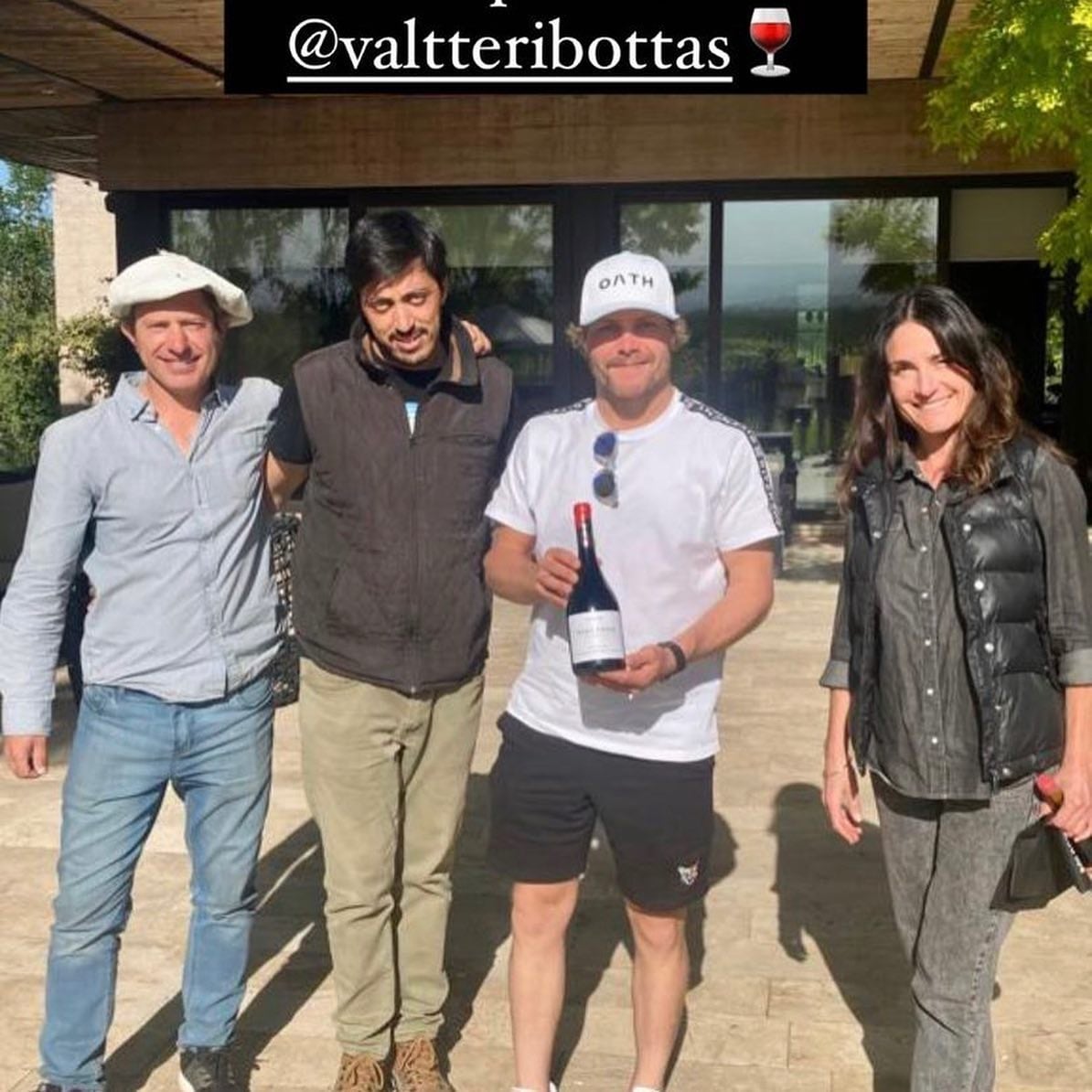 Valterri Bottas en su viaje a Mendoza