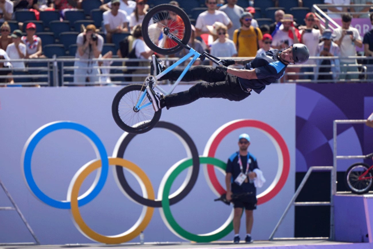 "Maligno" Torres, estrella del BMX Freestyle en París 2024. (Prensa COA)