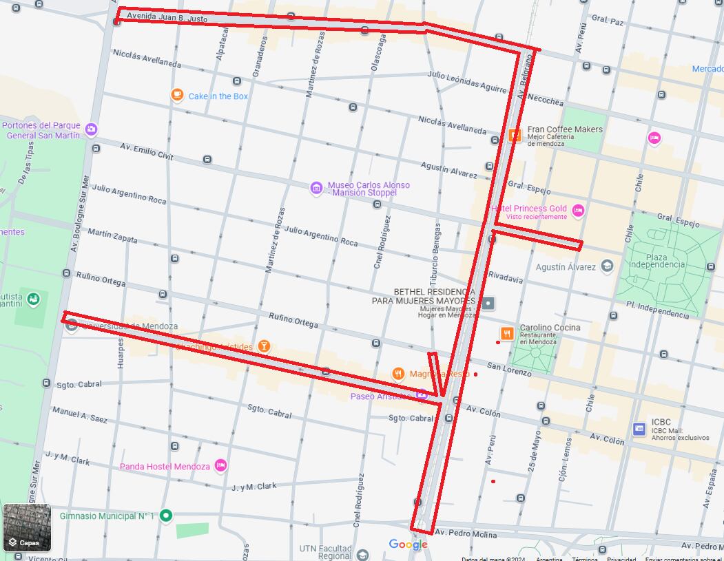 Ya está en marcha el estacionamiento medido digital en Ciudad: 30 cuadras, gratis por 4 meses y así funciona. Foto: Los Andes