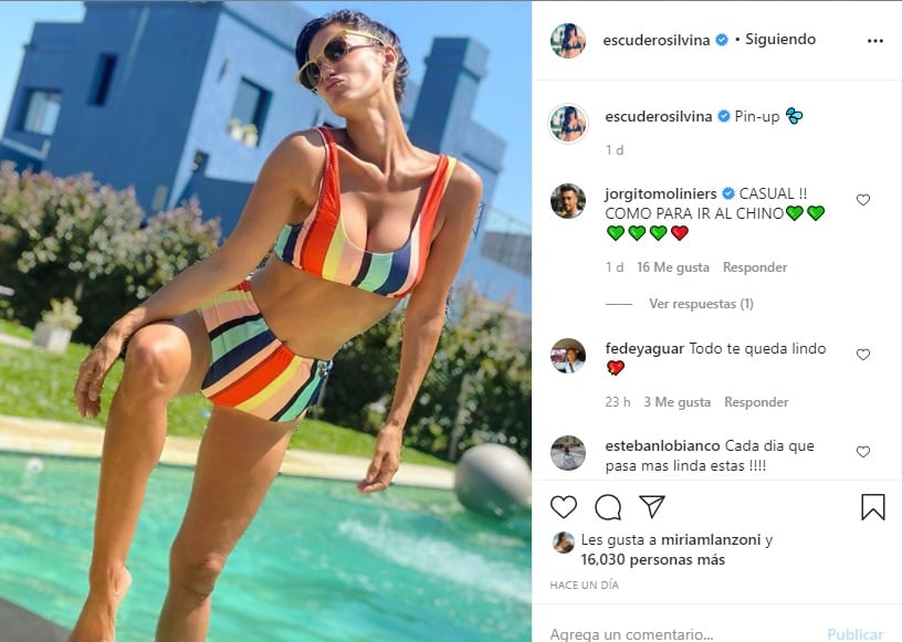 Silvina Escudero posó con calor