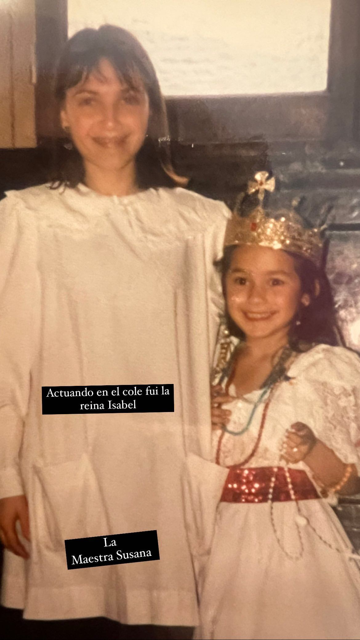 Así era Karina La Princesita de niña. Gentileza Instagram.