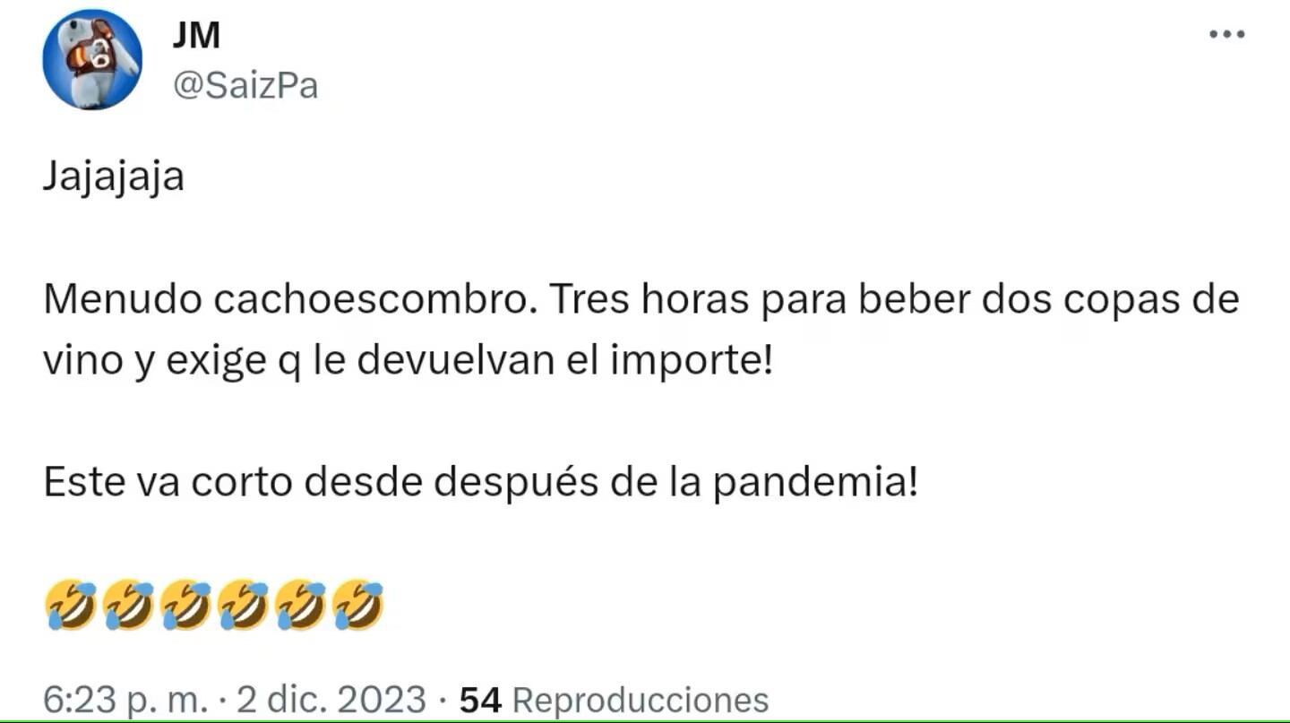 Un testigo del momento contó lo que pasó con Candelaria Tinelli y Coti en un restaurante de Madrid.