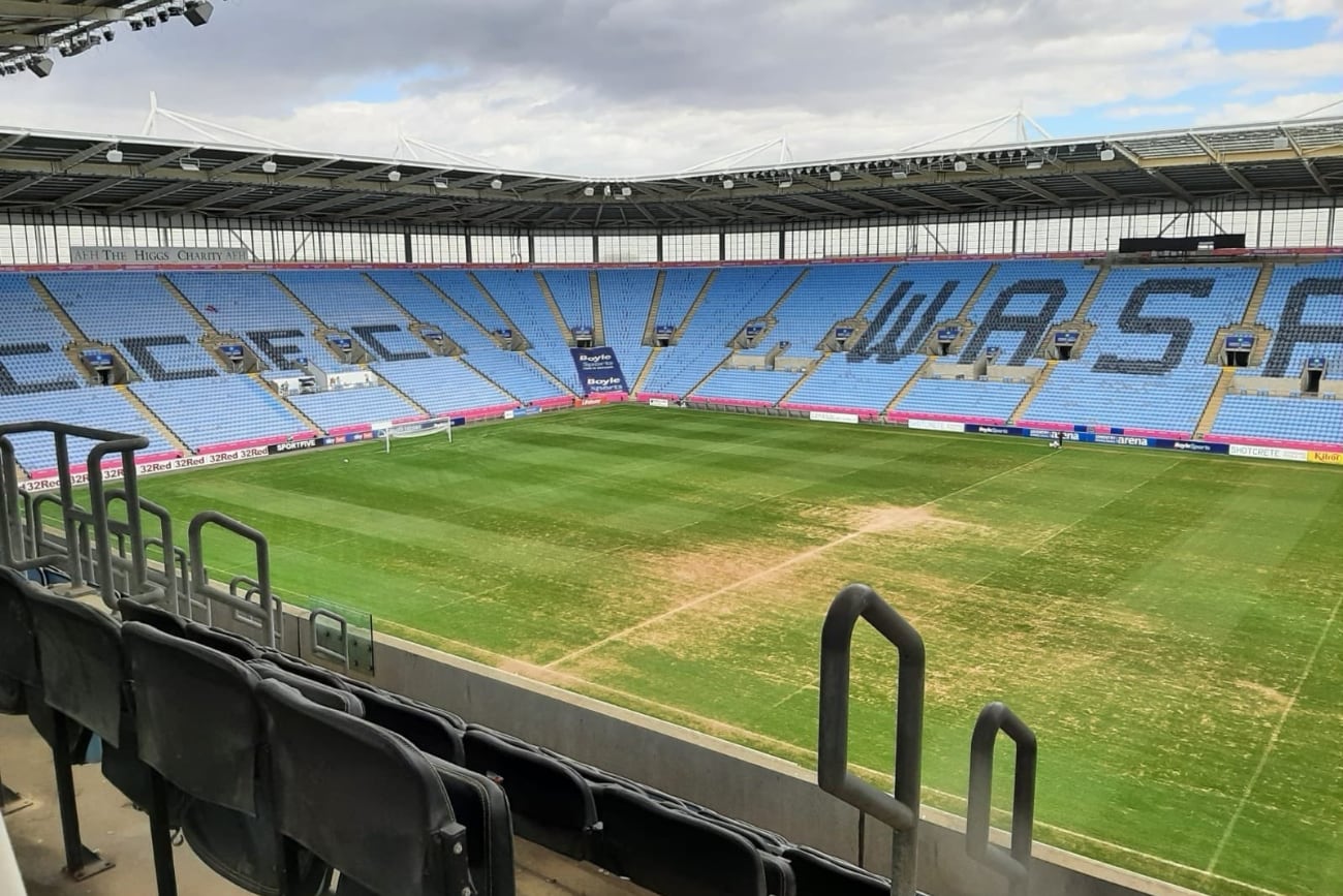 El estado de la cancha del Coventry City