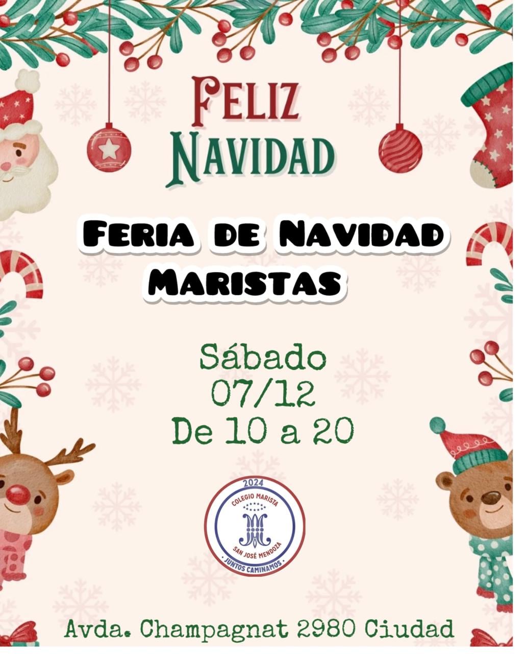 Feria Navideña del colegio Marista San José.