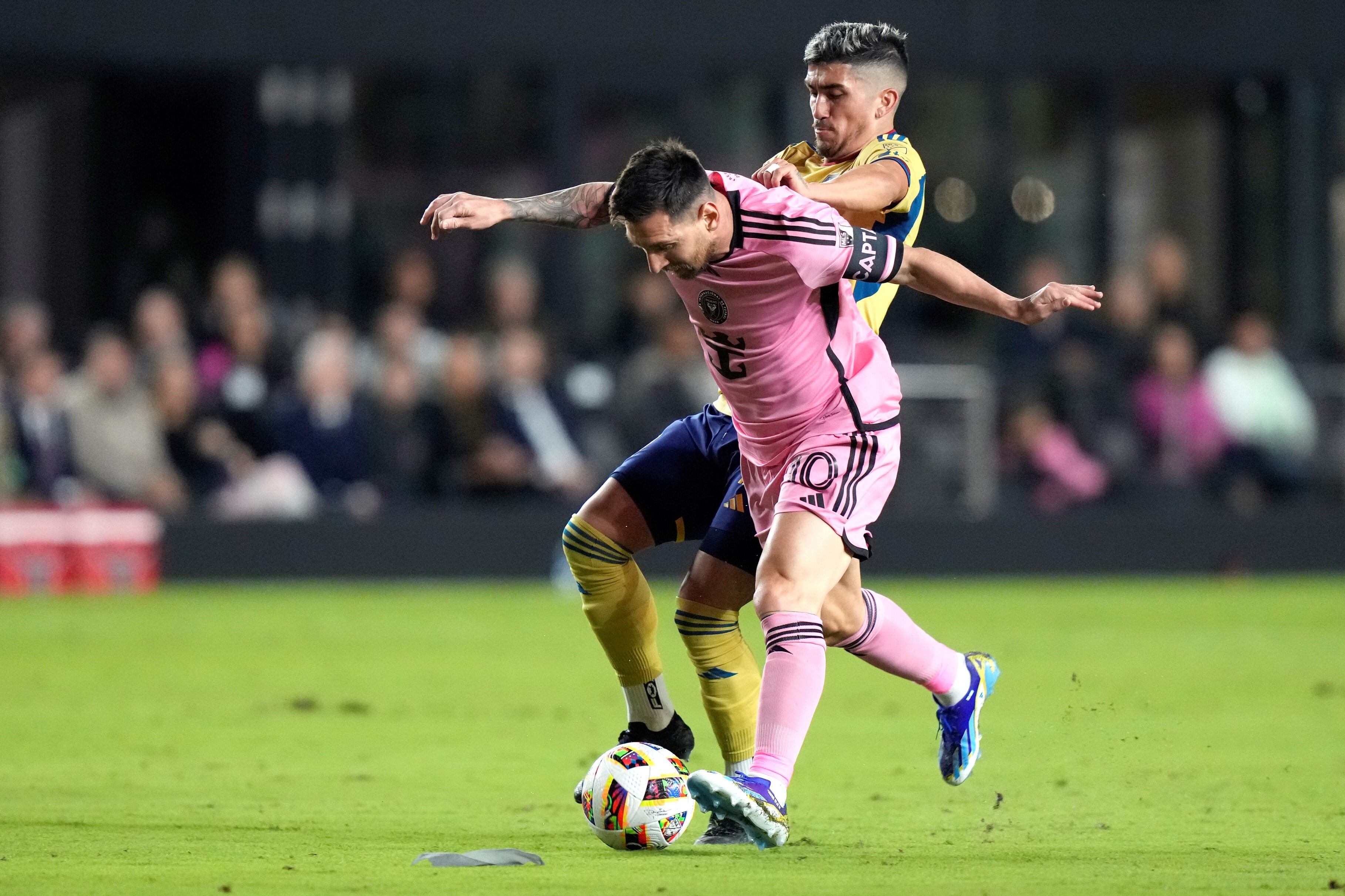 Lionel Messi en el partido ante Real Salt Lake por la primera fecha de la MLS. (AP)