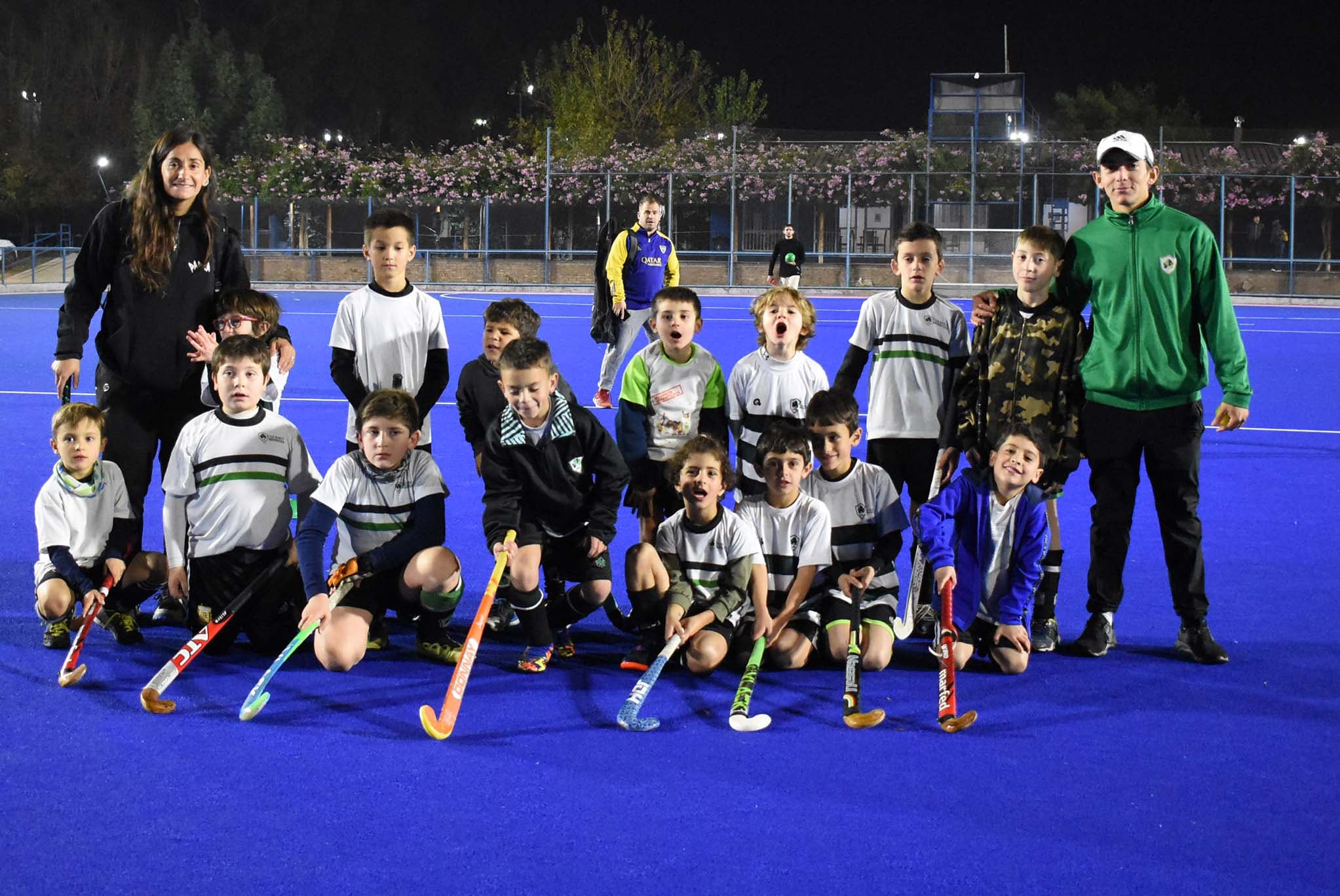 Hockey sobre césped infantiles./gentileza AAMHSC