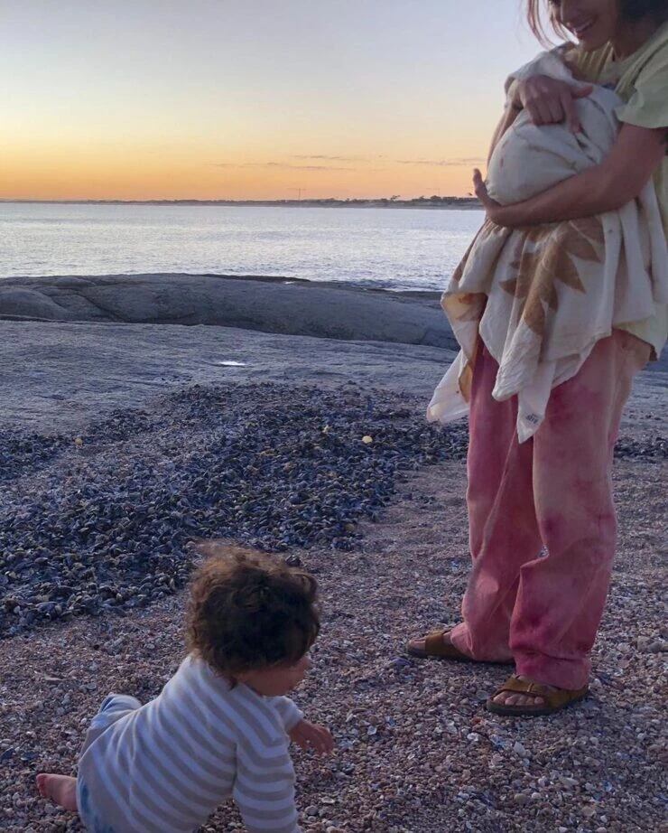 Calu Rivero mostró a Tao en una sesión fotográfica.