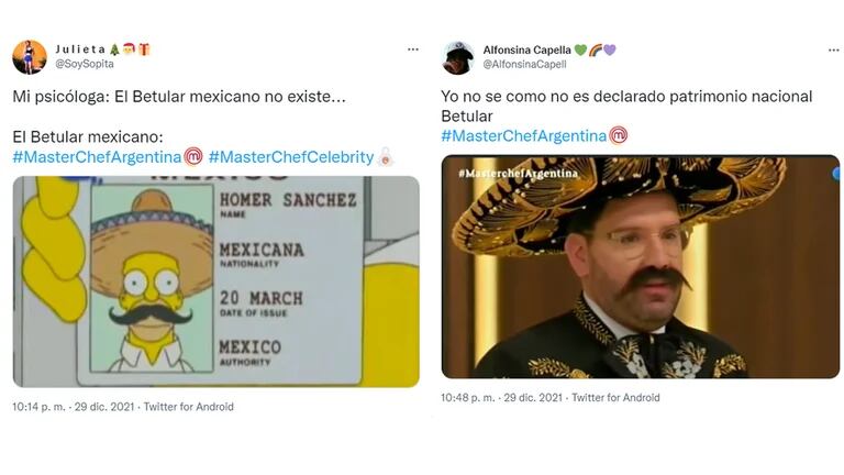 Damián Betular y sus desopilantes chistes en la noche homenaje a México que hicieron en "Masterchef Celebrity 3"