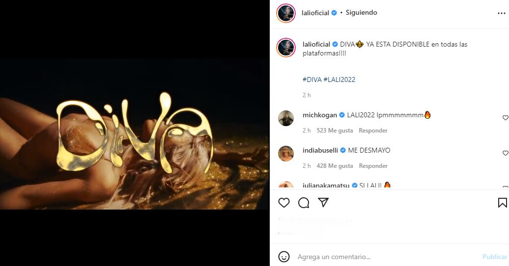 Lali Espósito calentó las redes con su estreno.